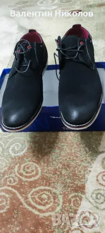 Мъжки обувки черни,екокожа,Чисто нови с кутия, снимка 5 - Ежедневни обувки - 50424380