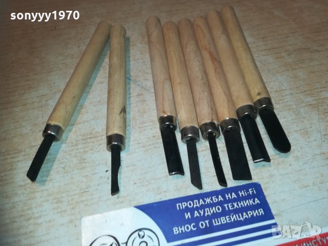 8бр длета за финна  дърворезба, снимка 9 - Други инструменти - 30338580