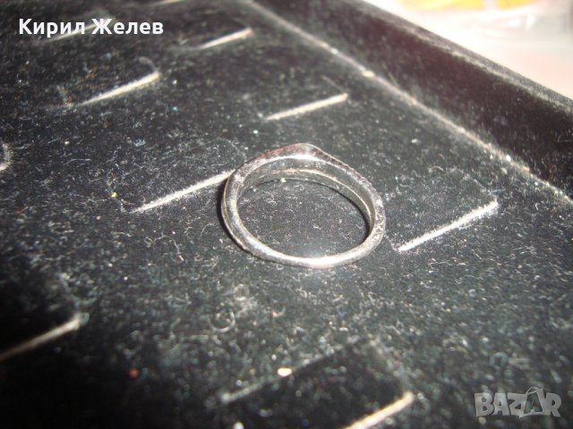 НЕЖЕН с БЯЛА ПОЗЛАТА ПРЪСТЕН с 2 ЦИРКОНА в ЗЛАТНО ГНЕЗДО 17502, снимка 11 - Пръстени - 31263980