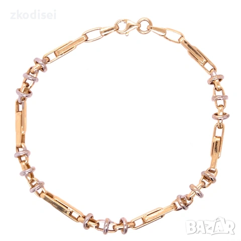 Златна мъжка гривна 3,39гр. 20,0см. 14кр. проба:585 модел:37715-6