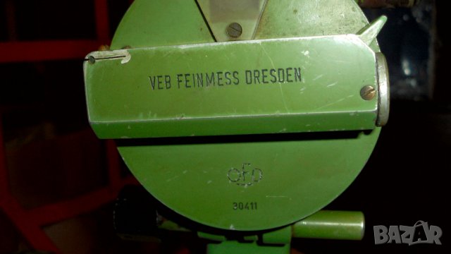 Оптически уред/ оптика / - ТЕОДОЛИТ за измерване - германски, снимка 6 - Антикварни и старинни предмети - 39704246