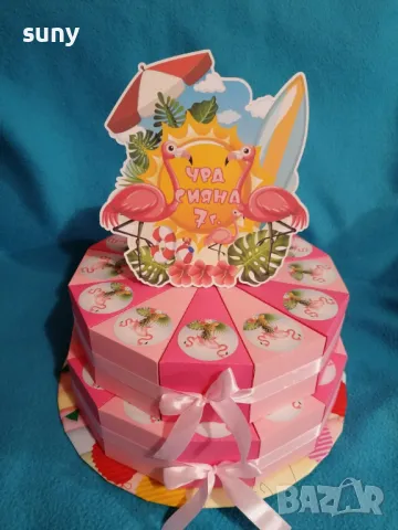 Картонена торта Еднорог, снимка 11 - Други - 49723414