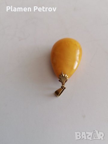 Кехлибар медалион +злато и бинокъл , снимка 2 - Колиета, медальони, синджири - 40141740