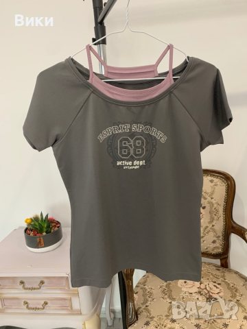 Спортна тениска на Esprit размер 40, подходяща за S и М, снимка 5 - Тениски - 44607470