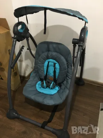 бебешка / детска люлка шезлонг със сенник / градинска, снимка 17 - Детски люлки - 48371619