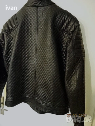 мъжко кожено яке, снимка 2 - Якета - 52910587