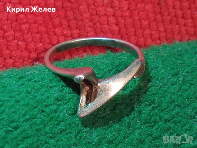 СТАР СРЕБЪРЕН 925 ПРОБА СРЕБРО ПРЪСТЕН АРТ ГОТИКА СТИЛ 4106