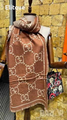 кашмирмени шалове Gucci 