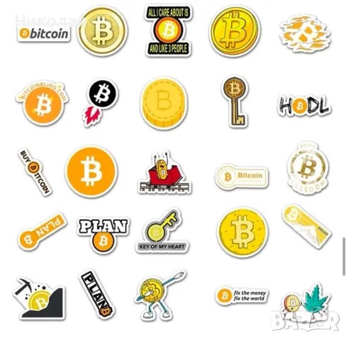 Биткойн Стикери, снимка 3 - Други - 48668132