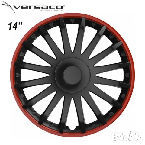 Тасове за джанти 14'' Versaco Crystal RO черен, снимка 2 - Аксесоари и консумативи - 55867568