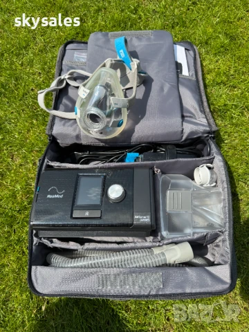 Автоматичен CPAP апарат ResMed AirSense 10 AutoSet + Маска AirFit!, снимка 4 - Други - 51044851