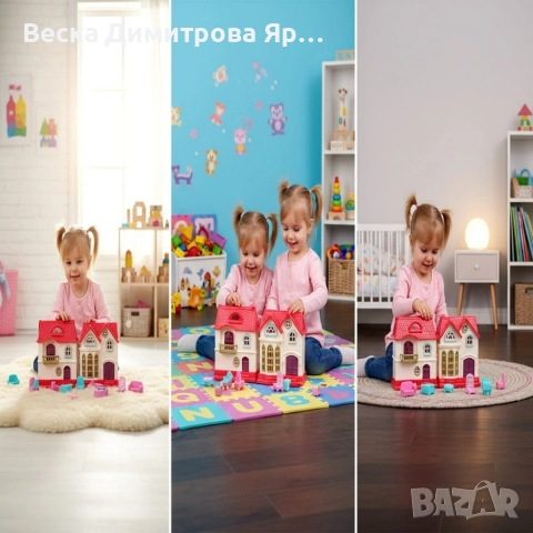 Къщичка за кукли Funny House, снимка 6 - Играчки за стая - 52685008