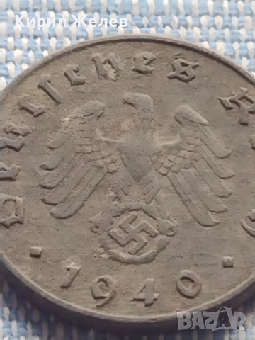 Монета 10 райхсфенинг 1940г. Германия Трети Райх с СХВАСТИКА за КОЛЕКЦИЯ 26692, снимка 7 - Нумизматика и бонистика - 42819966