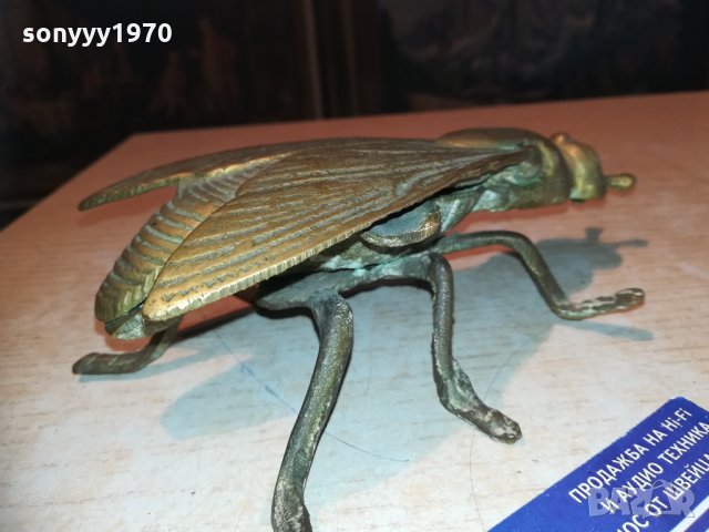 ОГРОМНА МУХА/ПЕПЕЛНИК-МЕД/МЕСИНГ 2810201921, снимка 12 - Колекции - 30590587