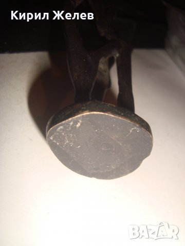 СТАРА БРОНЗОВА АФРИКАНСКА СТАТУЕТКА РЪЧНА ЕТНО АРТ ИЗРАБОТКА УНИКАТ с ТЪМНА ПАТИНА ФИГУРА 16647, снимка 14 - Статуетки - 31697021