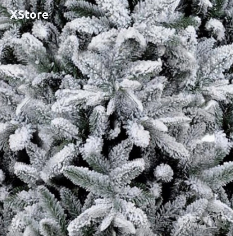 Изкуствена елха K r i n g Melbourne, Цялата заснежена с метална стойка., снимка 2 - Декорация за дома - 52437914