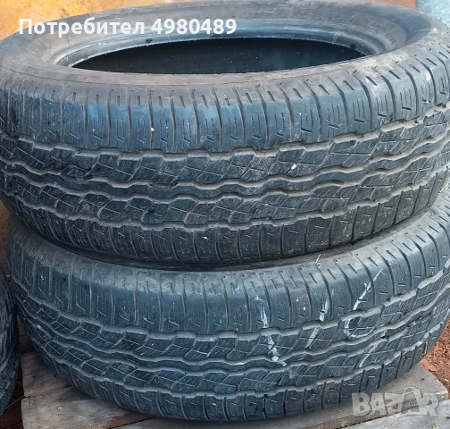 2 броя всесезонни гуми 235 55 18 марка BRIDGESTONE Дот20 7мм грайфер перфектни 