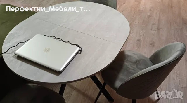 Разтегателна елипса 110 до 140 см.компактна икономична трапезна маса с избор на плот по поръчка, снимка 4 - Маси - 47448566