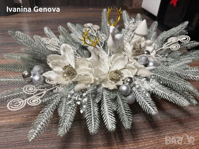 Коледна декорация Елени, снимка 3 - Декорация за дома - 52635249