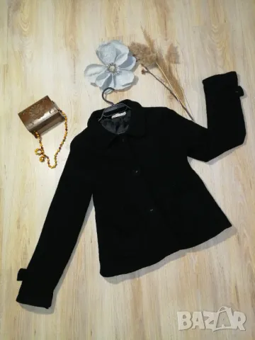 Дамско палто от букле, 100% вълна, снимка 3 - Палта, манта - 48296281