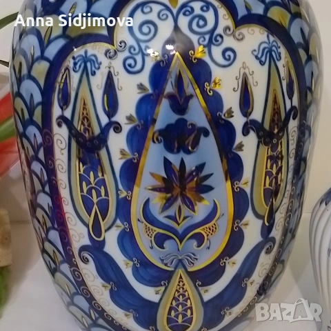 Руски порцелан ваза , снимка 4 - Вази - 53225644