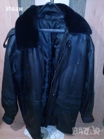 кожена шуба