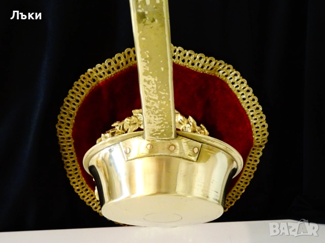 Бронзов черпак 500 мл.,позлата. , снимка 7 - Антикварни и старинни предмети - 52967481