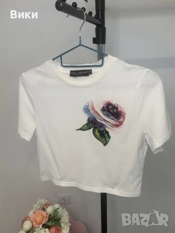 Кроп-топ DG, снимка 5 - Тениски - 50449642