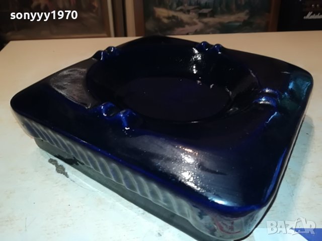 голям керамичен пепелник 20х20х6см 2305232108M, снимка 10 - Антикварни и старинни предмети - 40803504