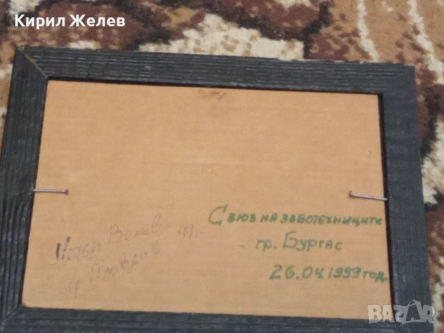 Малка картина в черна рамка 52460, снимка 3 - Картини - 52506673