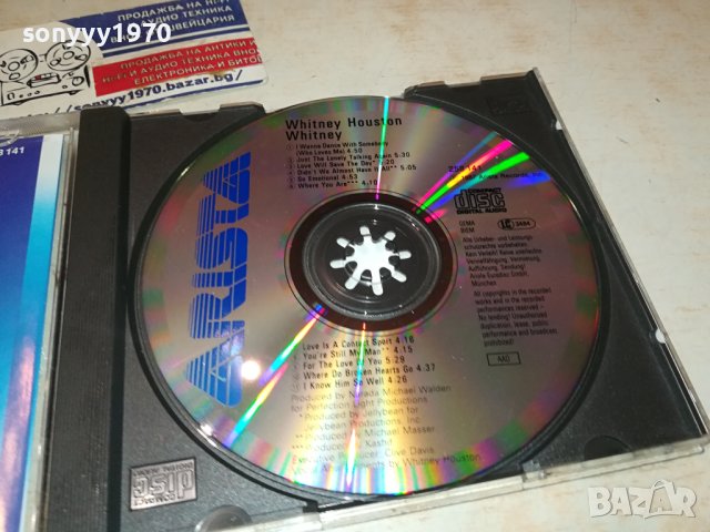 WHITNEY HOUSTON ORIGINAL CD-ВНОС GERMANY 1002241819, снимка 6 - CD дискове - 44229779