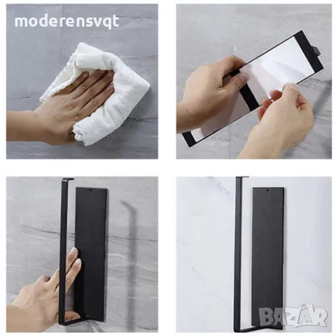 Метална закачалка кухненска ролка самозалепваща се, снимка 4 - Други стоки за дома - 49402197