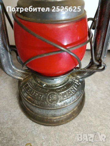 Сигнален германски газен фенер, снимка 5 - Декорация за дома - 54027467
