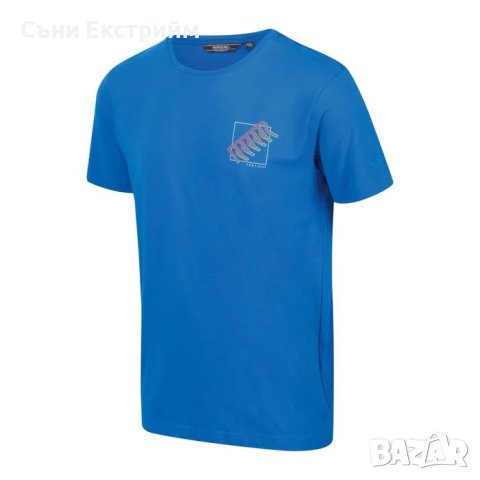 Мъжка тениска Regatta Breezed, светлосиня, снимка 1 - Тениски - 44367704
