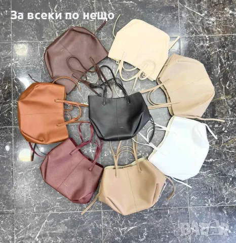 Polene Cyme Луксозна Дамска Чанта Тип Tote С Двойни Дръжки И Козметичен Несесер Код SBF60