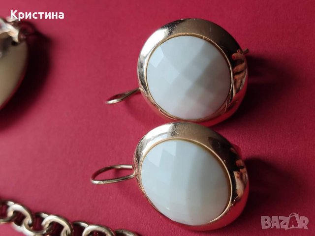 Марков сребърен комплект с позлата , снимка 5 - Бижутерийни комплекти - 39381629