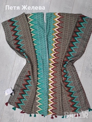 Плажно наметало с етно мутиви James lakeland, снимка 9 - Рокли - 51691572