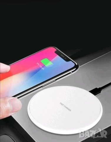 Безжично бързо зарядно iPhone Huawei Honor Samsung Xiaomi, снимка 2 - Apple iPhone - 42405069