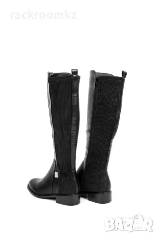 Елегантни дамски ботуши в черен цвят модел: 0-290 black, снимка 4 - Дамски ботуши - 47470755