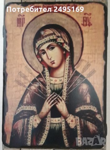 Семстрелна Богородица , снимка 1 - Икони - 31000899