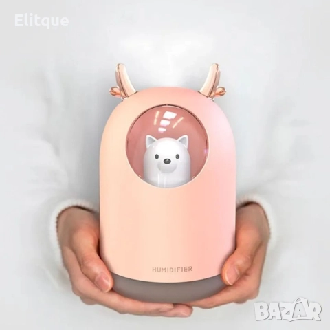 Сладък портативен овлажнител на въздуха Teddy Bear TV978, снимка 6 - Овлажнители и пречистватели за въздух - 52862673