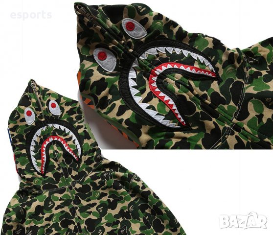 Унисекс суичър (блуза с качулка) Bape A Bathing Ape Classic Camo, снимка 7 - Суичъри - 36906745