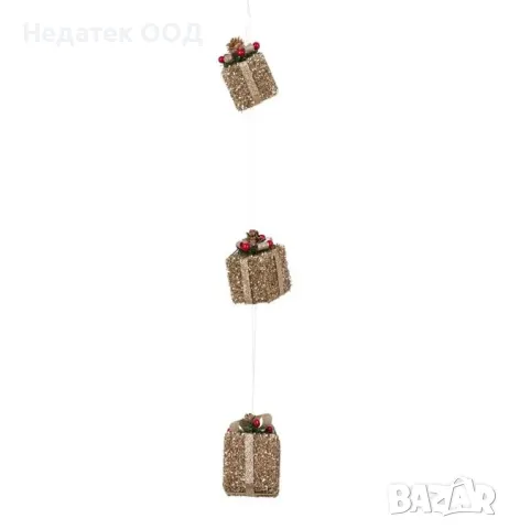 Коледна, Декоративна, Украса, Подаръци, Шампанско, 63 см