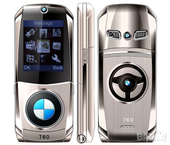 Телефон BMW, Луксозен метален, телефон с капаче, BMW, Тип NOKIA, GSM, мобилен телефон, снимка 2 - Други - 39380843