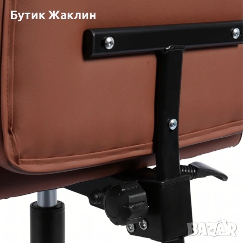 Ергономичен стол с лумбална опора от еко кожа, снимка 9 - Столове - 53088651