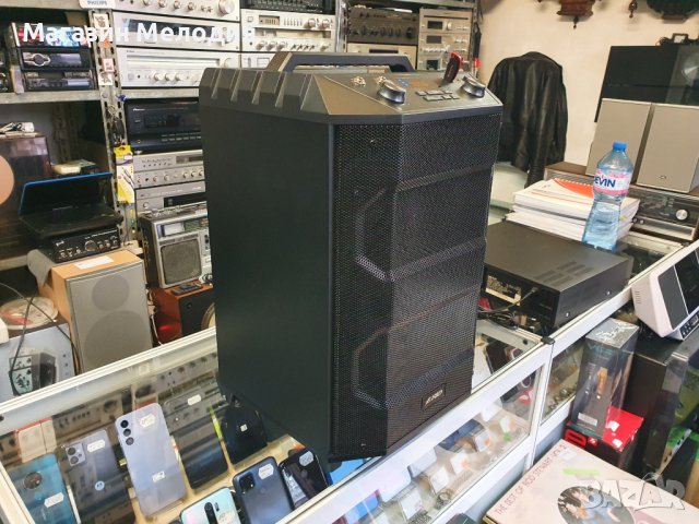 Караоке колона / Тонколона Fenda F&D T5 Trolley, 2.1, 33W, караоке, 3.5mm AUX, 6.3mm AUX, USB, FM, B, снимка 6 - Караоке - 44532190