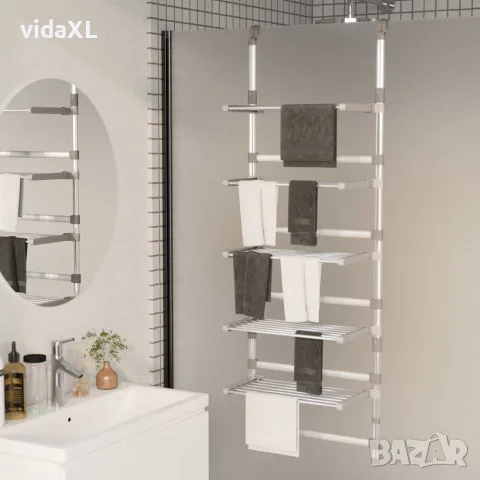 vidaXL Сушилник на 5 нива, алуминий, снимка 2 - Сушилници - 56147141