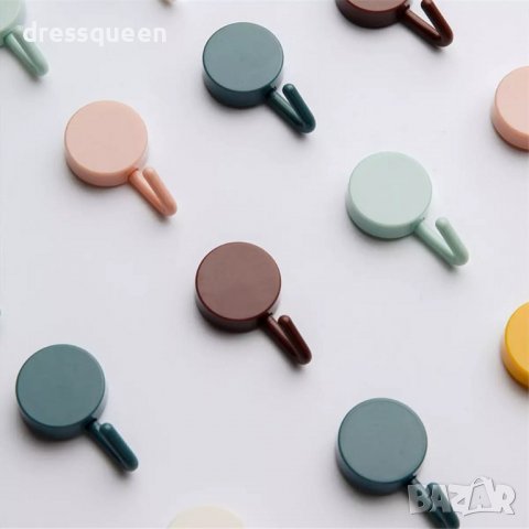 2941 Цветни самозалепващи закачалки, снимка 3 - Други стоки за дома - 37268046