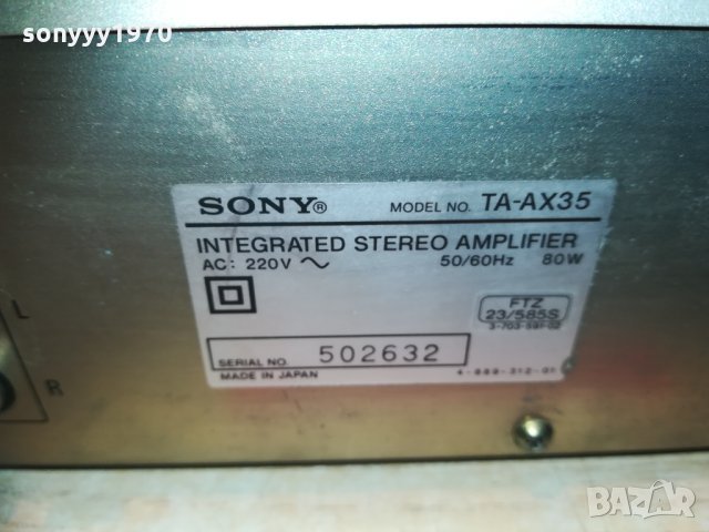 sony ta-ax35 ampli/japan & 1902211743, снимка 11 - Ресийвъри, усилватели, смесителни пултове - 31879237