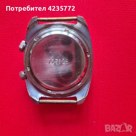 Колекционерски механичен винтидж часовник Полет-Звънец. , снимка 2 - Мъжки - 56077318